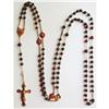 Image 1 : Antique Rosary with Garnet Beads #1271191