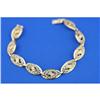 Image 1 : 18K Antique French Filigree link Bracelet #1272157