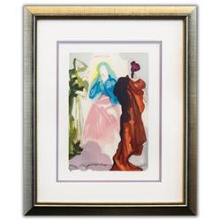 Salvador Dali- Original Color Woodcut on B.F.K. Rives Paper "Paradise 33"