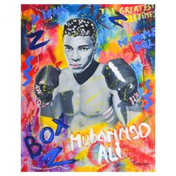 Nastya Rovenskaya- Mixed Media "Ali The Greatest"