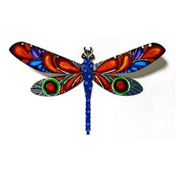 Patricia Govezensky- Original Painting on Cutout Steel "Dragonfly LII"
