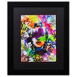 Nastya Rovenskaya- Original Mixed Media on Paper "Model"