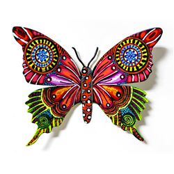 Patricia Govezensky- Original Painting on Cutout Steel "Butterfly CCXLVIII"