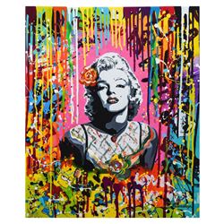 Nastya Rovenskaya- Mixed Media "Pink Marilyn"