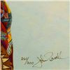 Image 2 : John Powell, "Sunrise and Morning Glories" Limited Edition on Canvas, Numbered 261/300 and Hand Sign