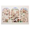 Image 1 : Shmuel Katz- Serigraph on Paper "Jerusalem - Triptych "