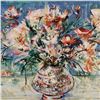 Image 2 : "Vita's Bouquet" Limited Edition Serigraph by Edna Hibel (1917-2014), Numbered and Hand Signed with 