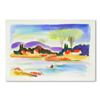 Image 1 : Moshe Leider, Original Watercolor Painting, Hand Signed with Letter of Authenticity.