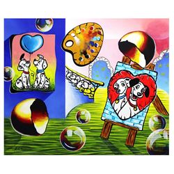Alexander Astahov- Original Oil on Canvas "Love Dalmatian"