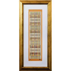 Yaacov Agam- Original Serigraph "VERTICAL ORCHESTRATION GREEN"