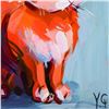 Image 2 : Yasna Godovanic, Original Acrylic Painting on Board, Hand Signed with Letter of Authenticity.