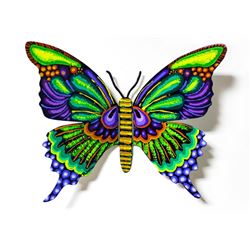 Patricia Govezensky- Original Painting on Cutout Steel "Butterfly CCLXXXII"