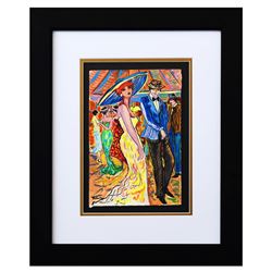Patricia Govezensky- Original Watercolor "Dancing in the Club"