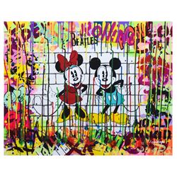 Nastya Rovenskaya- Mixed Media "Mickey & Minnie"