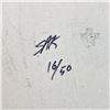 Image 2 : Steve Kaufman (1960-2010), "Jesus Peace State Three" Hand Signed and Numbered Limited Edition Hand P