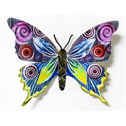 Patricia Govezensky- Original Painting on Cutout Steel "Butterfly CCLXXV"