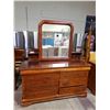 Image 1 : QUEEN SIZE SLEIGH BED WITH DRESSER , 2 NIGHT STANDS, & MIRROR