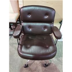 NEW IN BOX MILANO CHOCOLATE BROWN OFFICE CHAIR