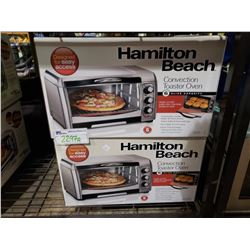 2 HAMILTON BEACH CONVECTION TOASTER OVEN