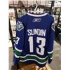 Image 2 : REEBOK CANUCKS SUNDIN 13 JERSEY SIZE LARGE