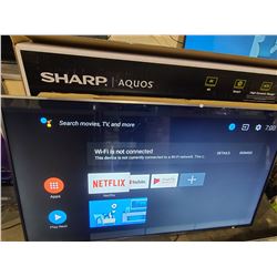 SHARP AQUOS 75" 4K SMART TV MODEL LC-75N8003U DAMAGED SCREEN NO REMOTE