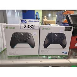 2 XBOX WIRELESS CONTROLLERS (1 OF WHICH IS THE PATROL TECH SPECIAL EDITION)