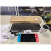 Image 1 : NINTENDO SWITCH IN NEED OF REPAIR, LOGITECH KEYBOARD, DEFENDER WIRELESS CAMERA, &