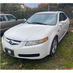 2004 ACURA TL, WHITE, 4DRSD, GAS, AUTOMATIC, VIN#19UUA66284A804560, 224,368KMS,