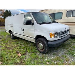 1997 FORD E250, WHITE, VAN, GAS, AUTOMATIC, VIN#1FTHS24L6VHA32053, 333,947KMS, RD, AC, 6 ICBC