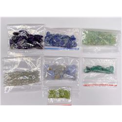 MALACHITE 59CT, PERIDOT 39CT, LAPIS LAZULI 118.50CT, AMETHYST 200CT, PREHNITE 195CT, BLUE LACE