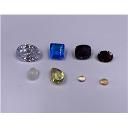 CUBIC ZIRCONIA (CZ) WITH VARIOUS SHAPES AND COLORS READY TO BE PLACED IN JEWELRY; TAAFFEITE