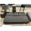 Image 2 : BLACK FUTON WITH DROP DOWN MIDDLE TABLE/ARM REST