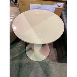 NEW IN BOX BEIGE SIDE TABLE