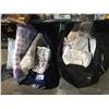 Image 1 : 2 LARGE DUFFLE BAGS WITH ASSORTED SHEETS & GIFT BAGS