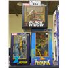 Image 1 : 3 NEW IN BOX MARVEL FIGURES BLACK WIDOW, X23TH AS WOLVERINE, & PHOENIX