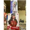 Image 1 : 2 NEW IN BOX FIGURES OF WONDER WOMAN & SUICIDE SQUAD HAND PAINTED HARLEY QUINN