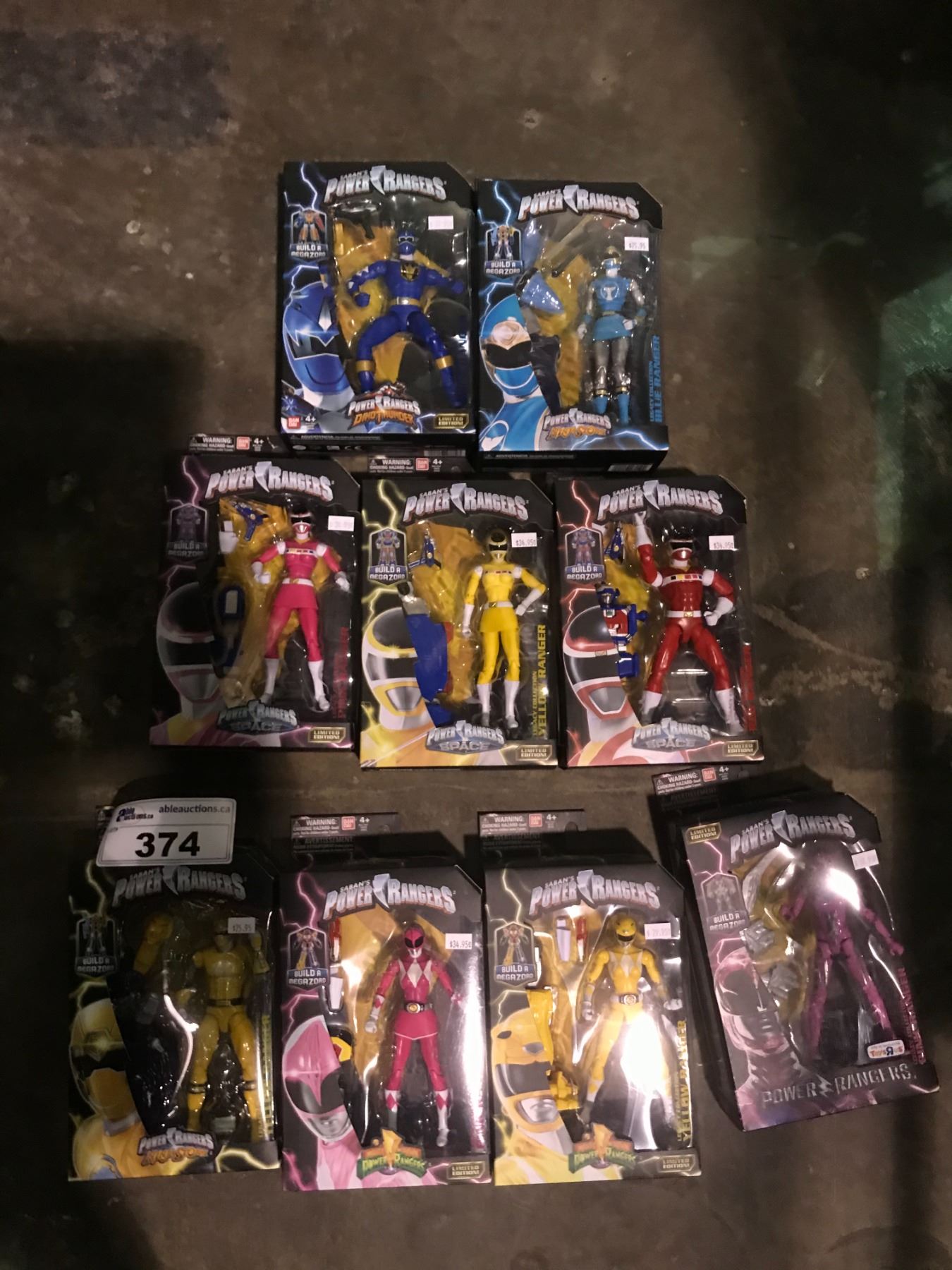9 NEW IN PACKAGING POWER RANGERS TOYS