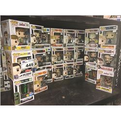 APPROX. 21 NEW IN BOX FUNKO POPS ( THE OFFICE, RICK & MORTY, TEEN TITANS, SCOOBY-DOO, TWIN PEAKS, &