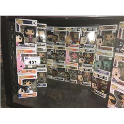 APPROX. 24 NEW IN BOX FUNKO POPS (DRAGONBALL Z, POKEMON, STAR WARS, MIGOS, DAWSON'S CREEK, & MORE)