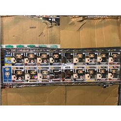 APPROX. 20 NEW IN BOX FUNKO POPS (SPONGEBOB, X-MEN, BEARS, JETS, PACKERS, MONTREAL CANADIENS, &