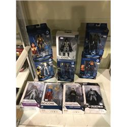 10 NEW IN BOX TOYS (BATMAN, SUPER GIRL, WONDER WOMAN, SUPERMAN, & MORE)