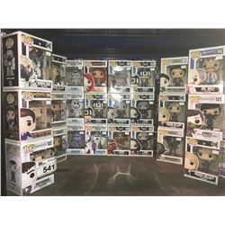 24 NEW IN BOX FUNKO POPS (CHEERS, DESTINY, MEGAMAN, SMALL FOOT, RED SONYA, & MORE)