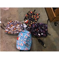 4 NEW WITH TAG BAGS (POKEMON, DISNEY) & GAME OF THRONES UMBRELLA