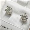 Image 2 : 14K DIAMOND(0.98CT) EARRINGS