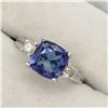 Image 2 : 14K TANZANITE (2.7CT) & DIAMOND (0.24CT) RING