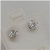 Image 2 : 14K DIAMOND (0.8CT) EARRINGS