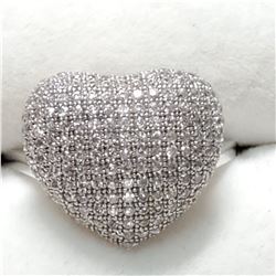 SILVER CZ RING