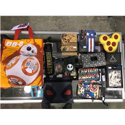NEW STAR WARS TOTE BAG WITH ASSORTED NEW WITH TAGS WALLETS & UMBRELLA