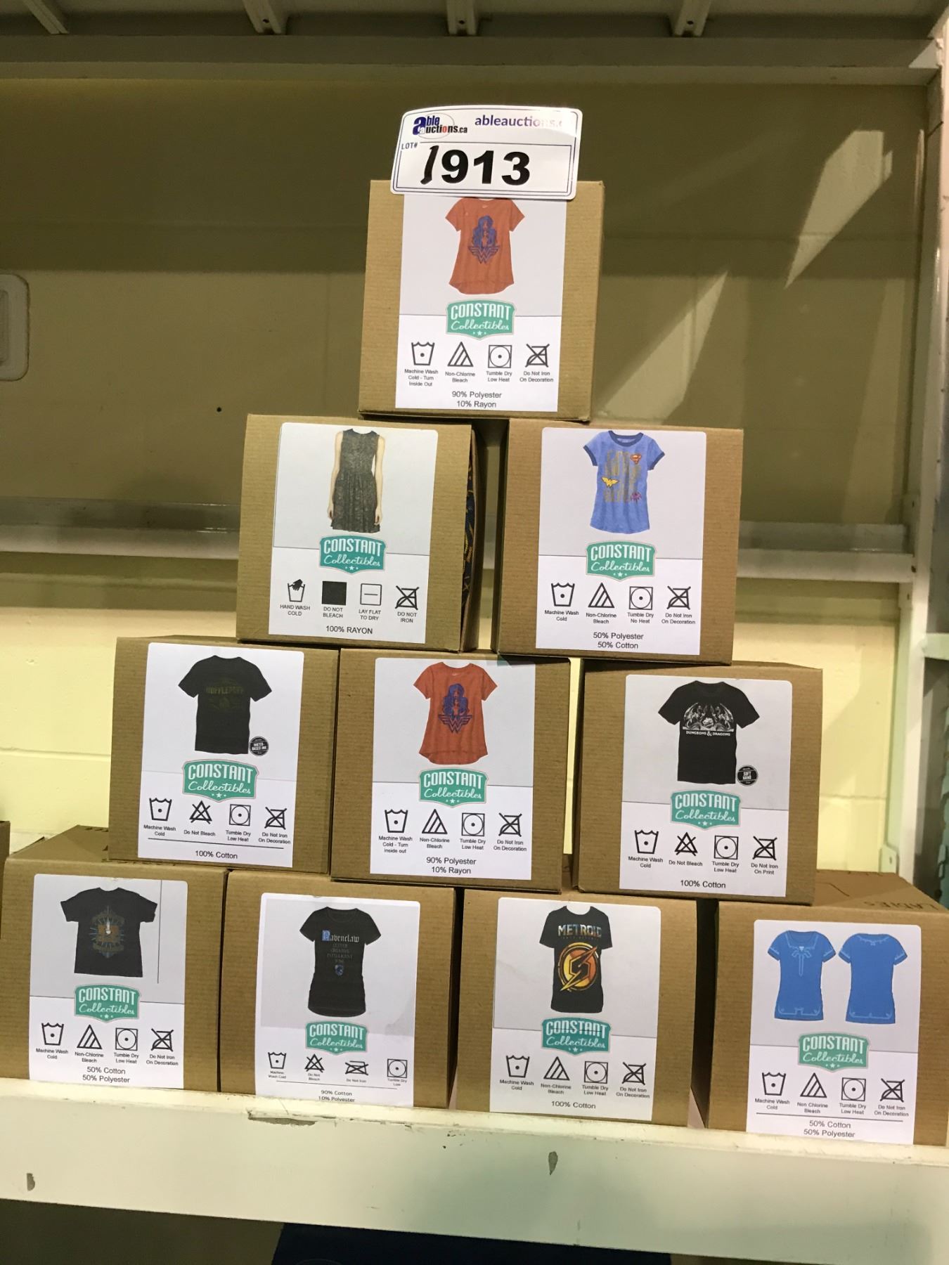 10 NEW IN BOX GRAPHIC TOPS ALL SIZE LARGE