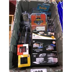BIN OF GREENLIGHT, M2 & ASSORTED MODEL CARS (BIN NOT INCLUDED)